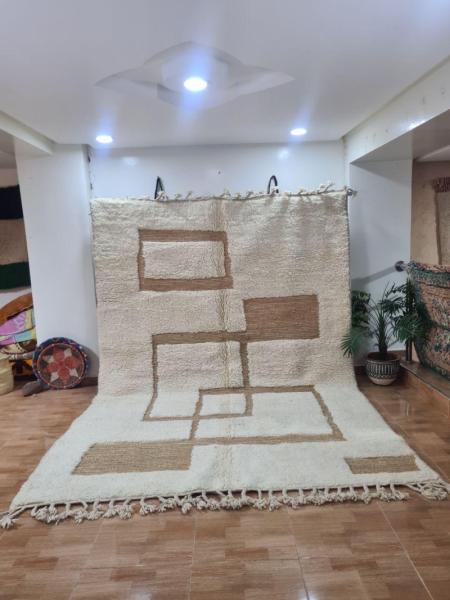 White Sadir Marokkaans handgemaakt tapijt